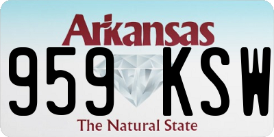 AR license plate 959KSW