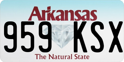 AR license plate 959KSX