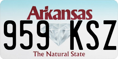 AR license plate 959KSZ