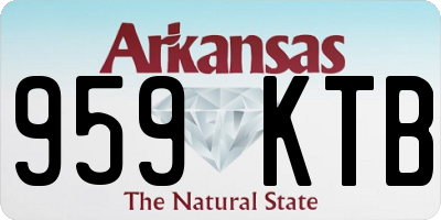 AR license plate 959KTB