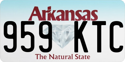AR license plate 959KTC