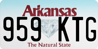 AR license plate 959KTG