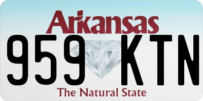 AR license plate 959KTN