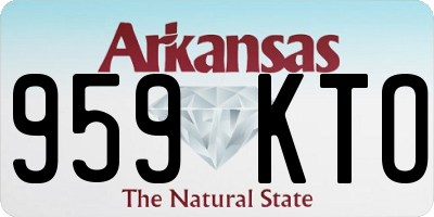 AR license plate 959KTO