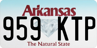 AR license plate 959KTP