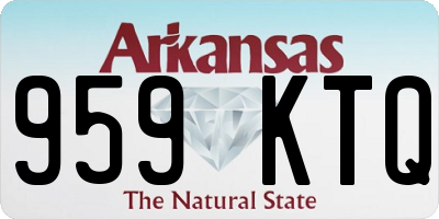 AR license plate 959KTQ