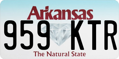 AR license plate 959KTR