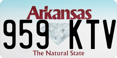 AR license plate 959KTV