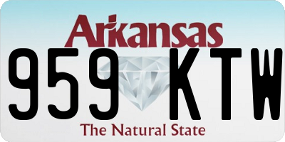AR license plate 959KTW