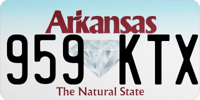 AR license plate 959KTX