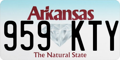 AR license plate 959KTY