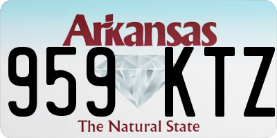 AR license plate 959KTZ