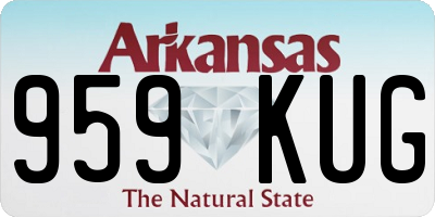 AR license plate 959KUG