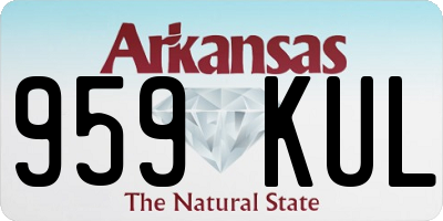 AR license plate 959KUL