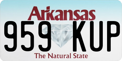 AR license plate 959KUP