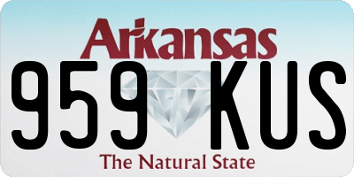 AR license plate 959KUS