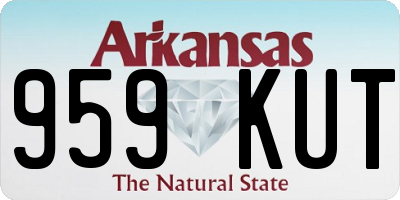 AR license plate 959KUT