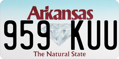 AR license plate 959KUU