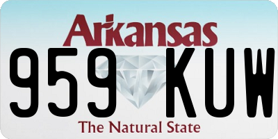 AR license plate 959KUW