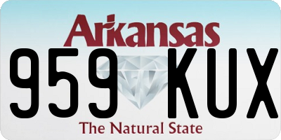 AR license plate 959KUX
