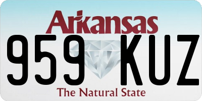 AR license plate 959KUZ