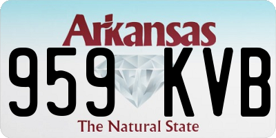 AR license plate 959KVB