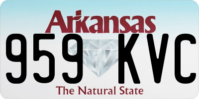 AR license plate 959KVC