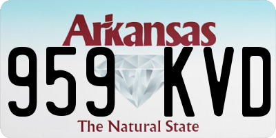 AR license plate 959KVD