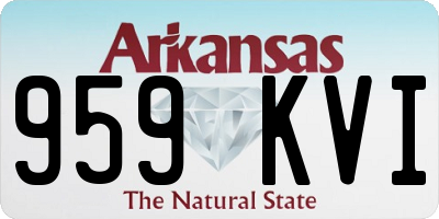 AR license plate 959KVI