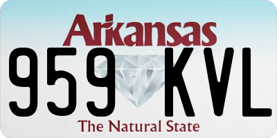 AR license plate 959KVL