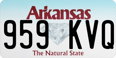 AR license plate 959KVQ