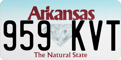 AR license plate 959KVT