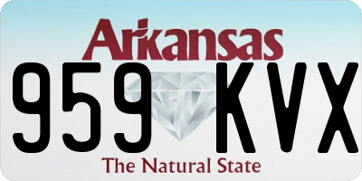 AR license plate 959KVX