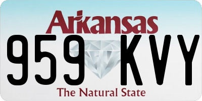 AR license plate 959KVY