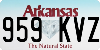AR license plate 959KVZ