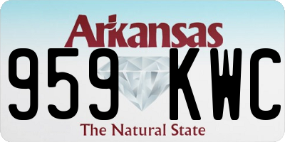 AR license plate 959KWC