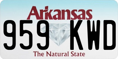 AR license plate 959KWD