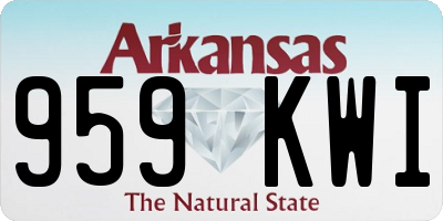 AR license plate 959KWI