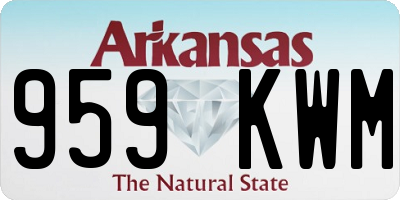 AR license plate 959KWM