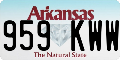 AR license plate 959KWW