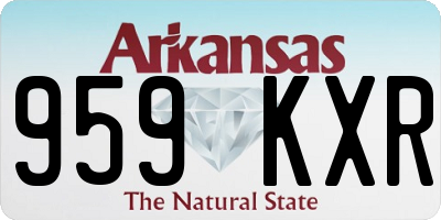 AR license plate 959KXR
