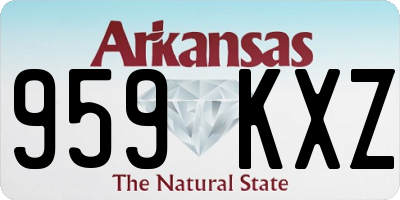 AR license plate 959KXZ
