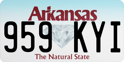 AR license plate 959KYI