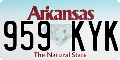 AR license plate 959KYK