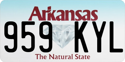 AR license plate 959KYL