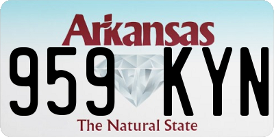 AR license plate 959KYN