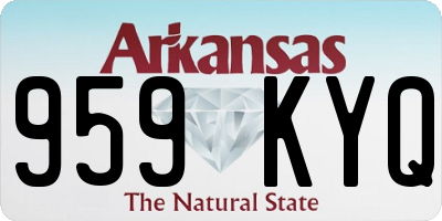 AR license plate 959KYQ