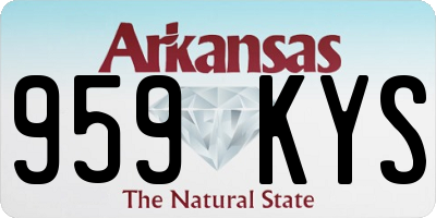 AR license plate 959KYS