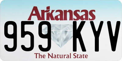 AR license plate 959KYV