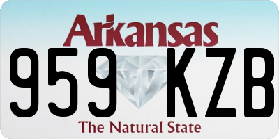AR license plate 959KZB